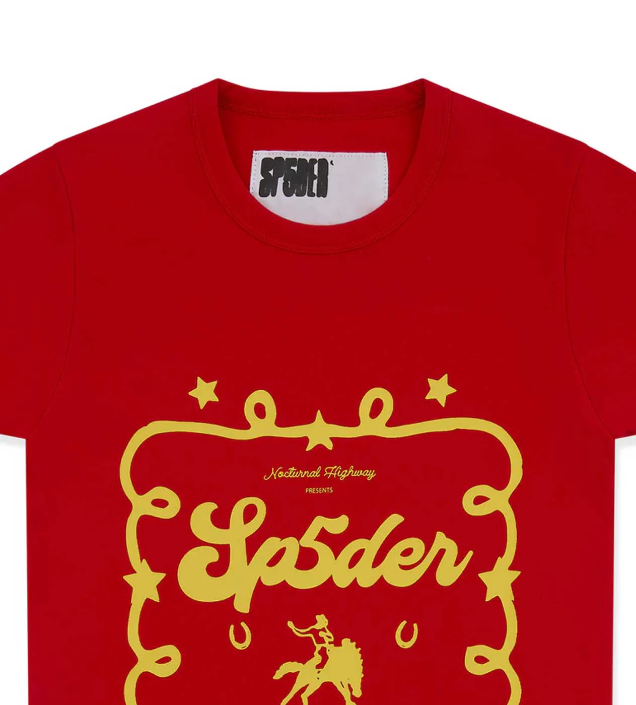 Sp5der Rodeo Poster LW Tee Red - Image 2