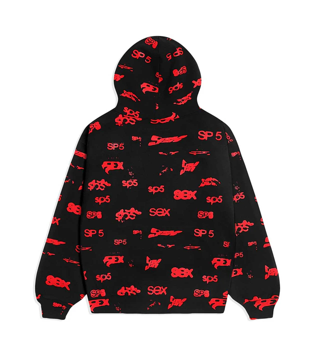Sp5der Sex AOP Hoodie Black - Image 2