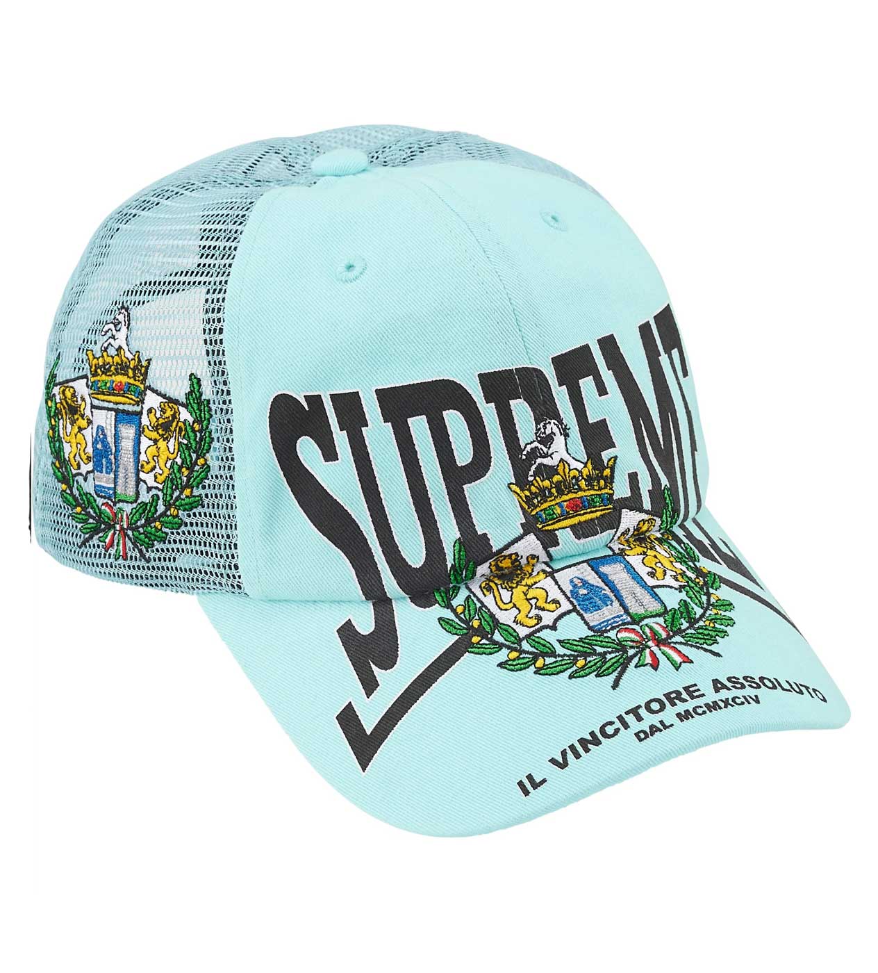 Supreme Big Crest Mesh 6-Panel Hat Light Blue - Image 2