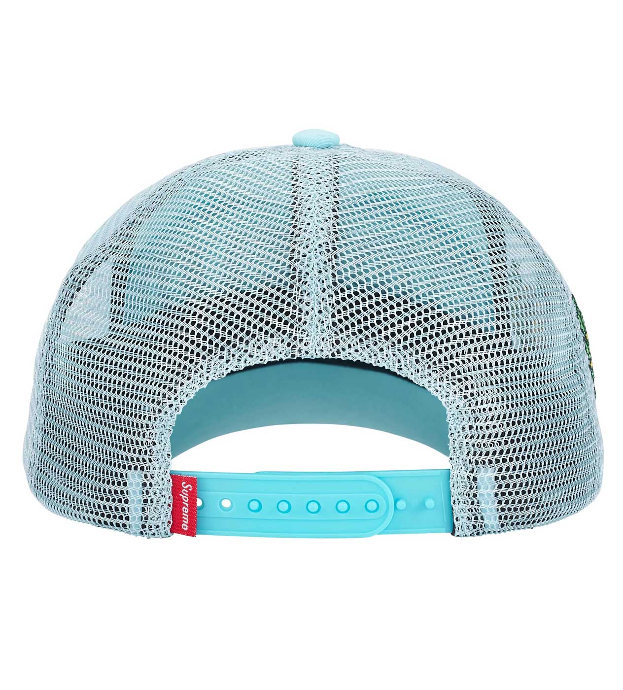 Supreme Big Crest Mesh 6-Panel Hat Light Blue - Image 4