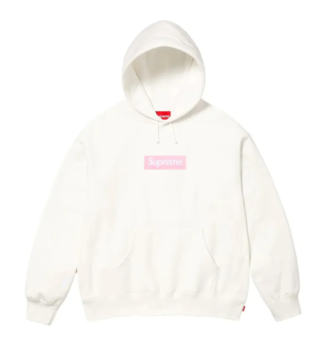 Supreme Box Logo Hoodie White/Pink