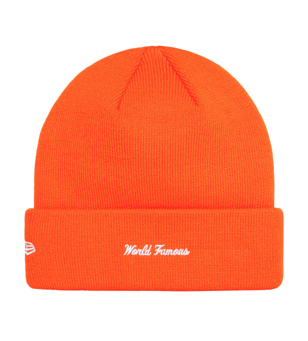 Supreme New Era Box Logo Beanie Orange - Image 2