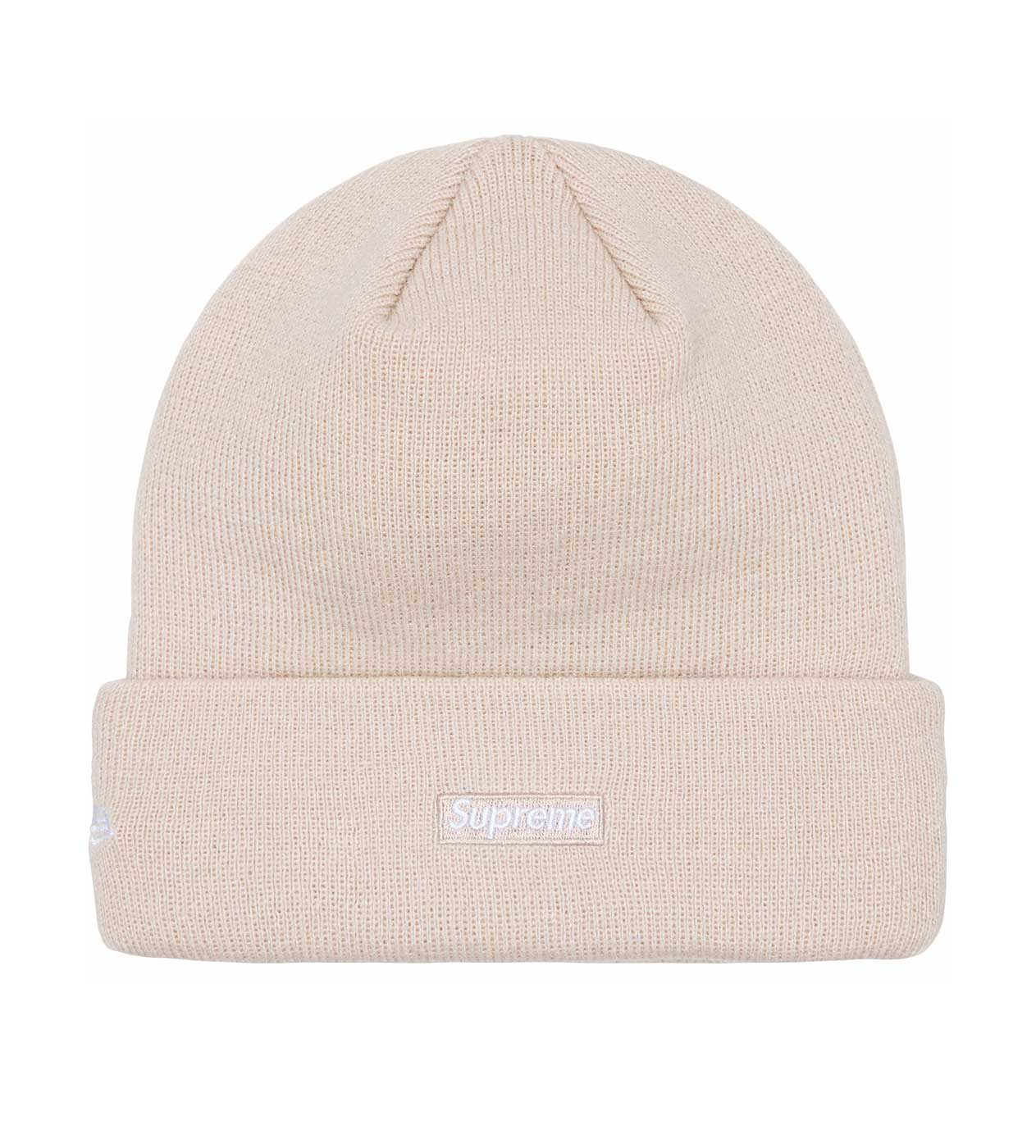 Supreme New Era Script Beanie Stone - Image 2