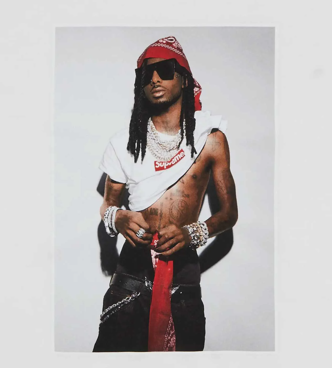Supreme Playboi Carti Photo Tee White - Image 2