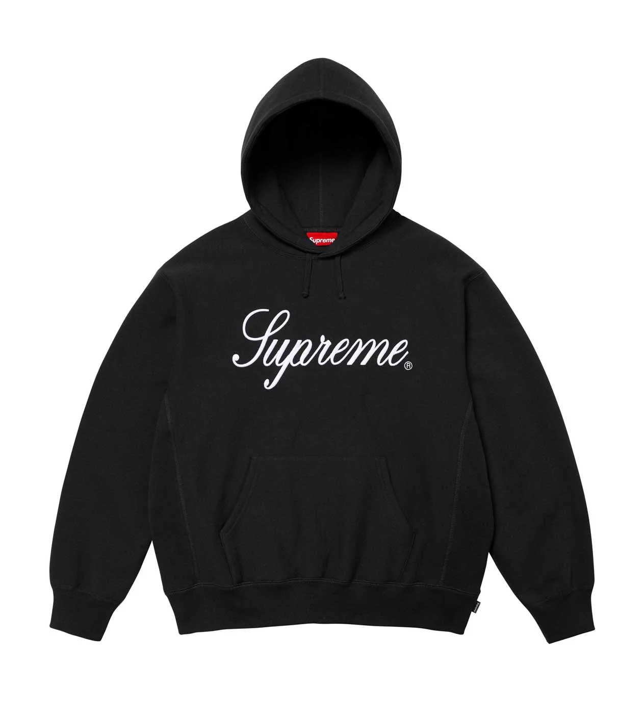 Supreme Script Hoodie Black