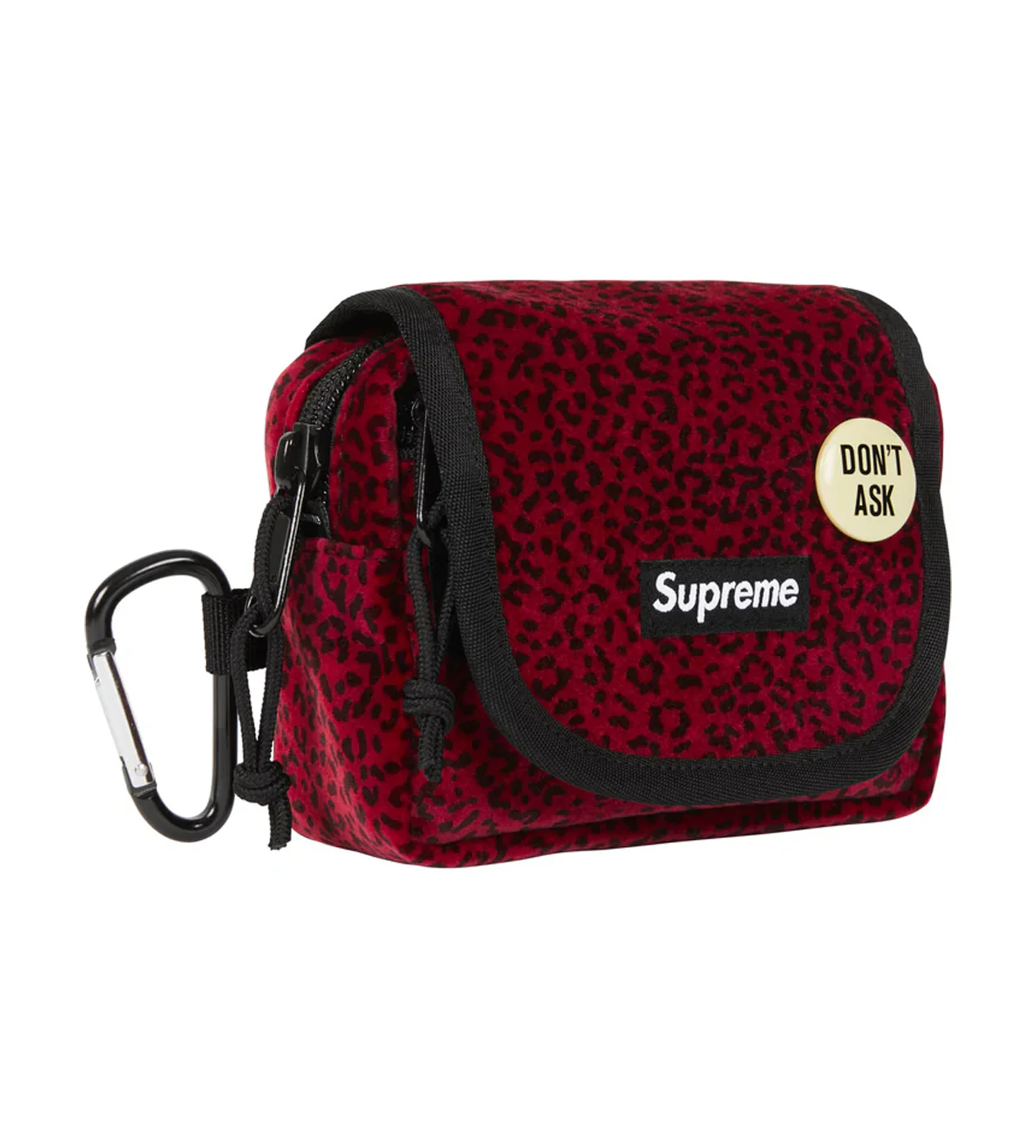 Supreme Velvet Mini Pouch Red Leopard - Image 2