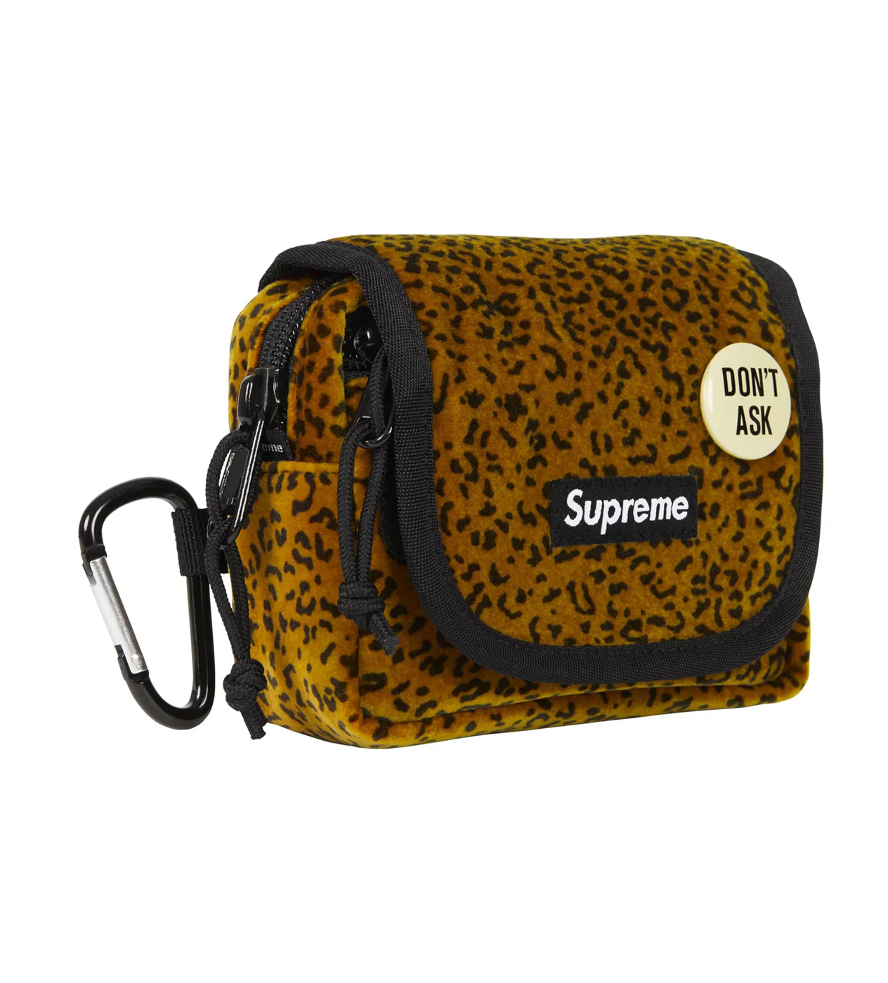 Supreme Velvet Mini Pouch Tan Leopard - Image 2