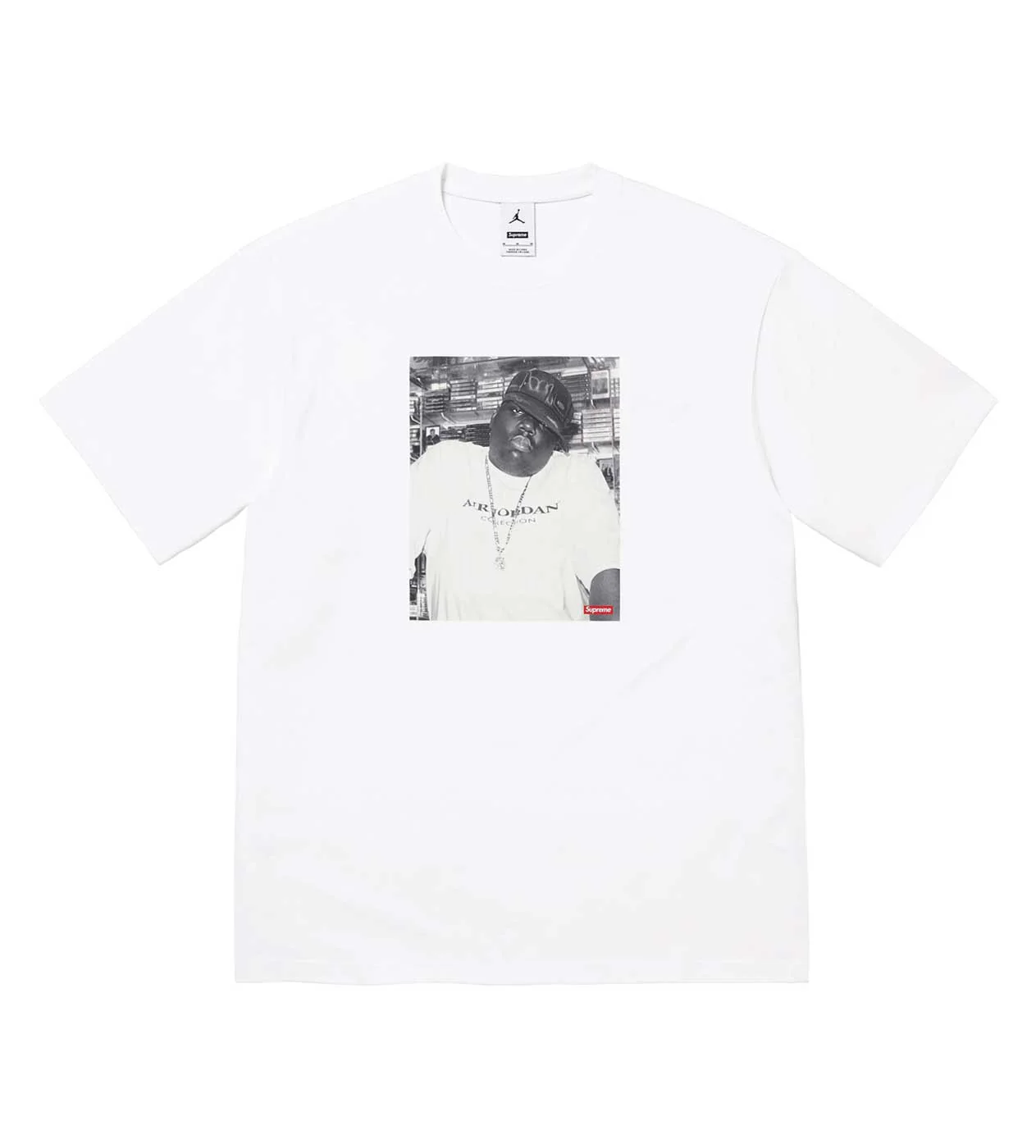 Supreme x Jordan Biggie Tee White
