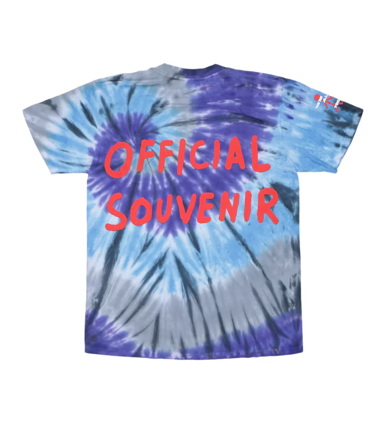 Travis Scott Official Souvenir Tie Dye Purple Tee - Image 2