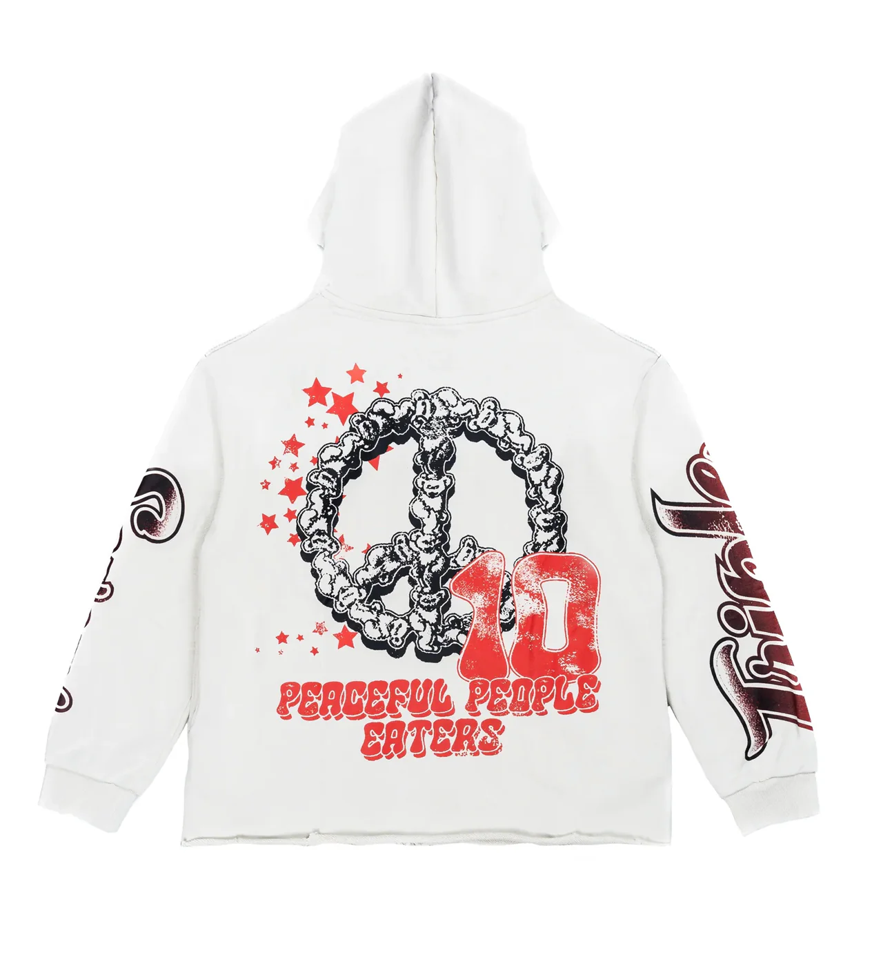 Triple Sevens All Star Hoodie White/Red - Image 2