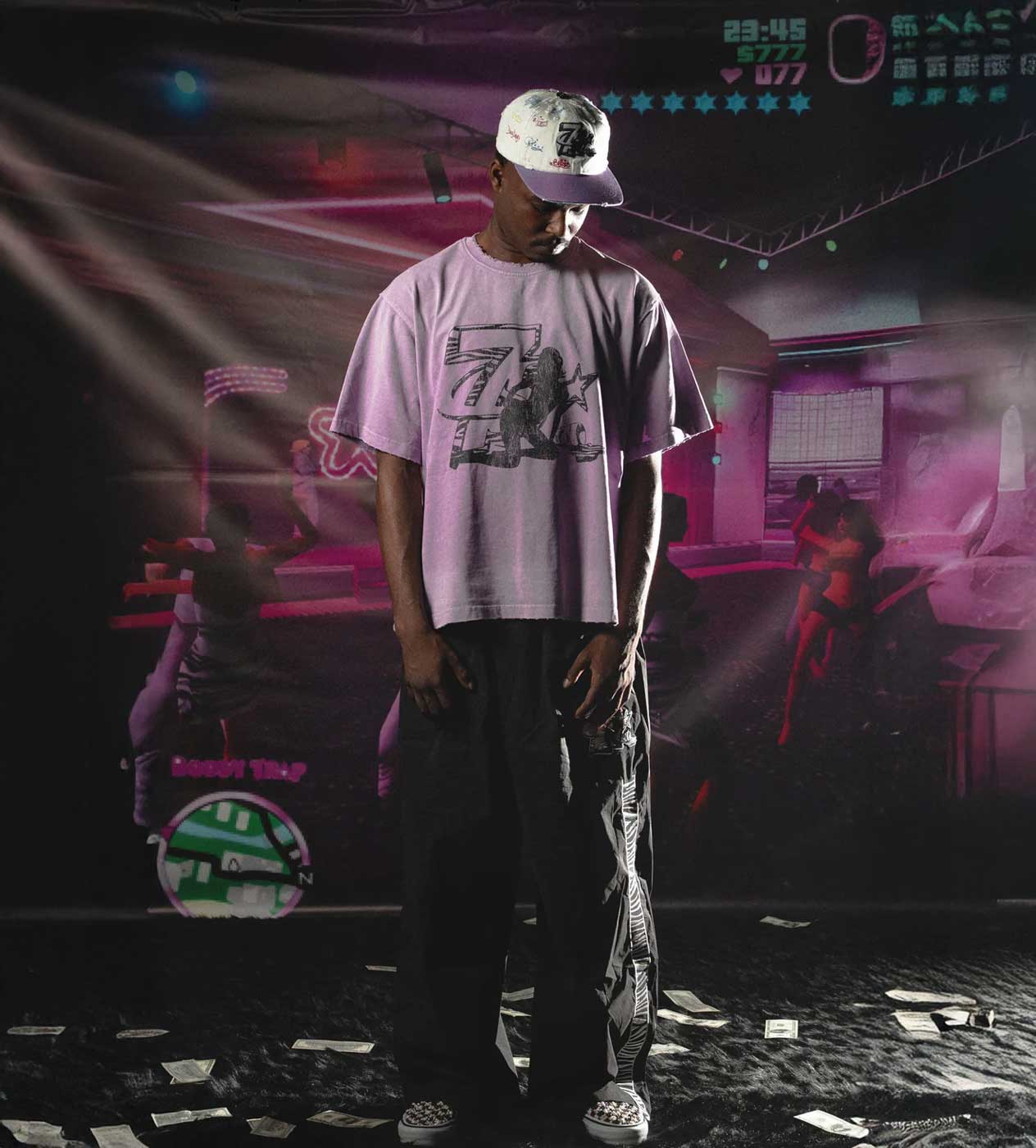 Triple Sevens Booby Trap Security Tee Purple - Image 3