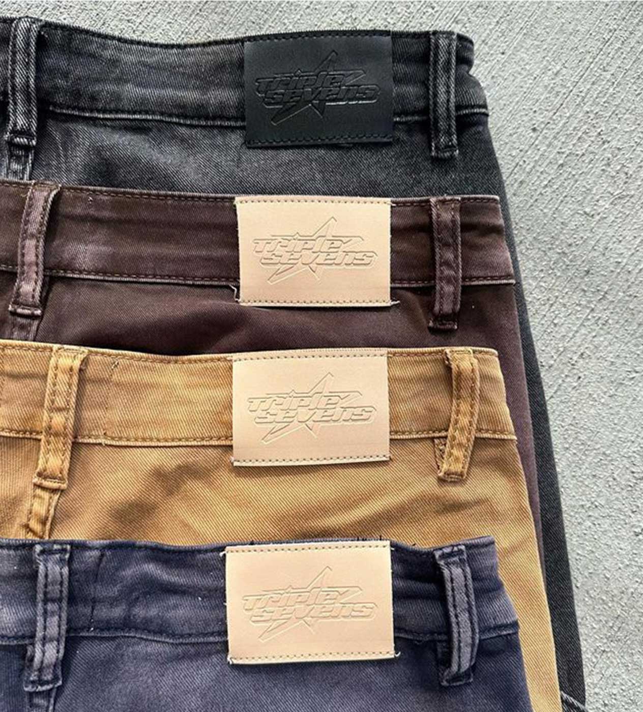 Triple Sevens Flared Denim Black - Image 2