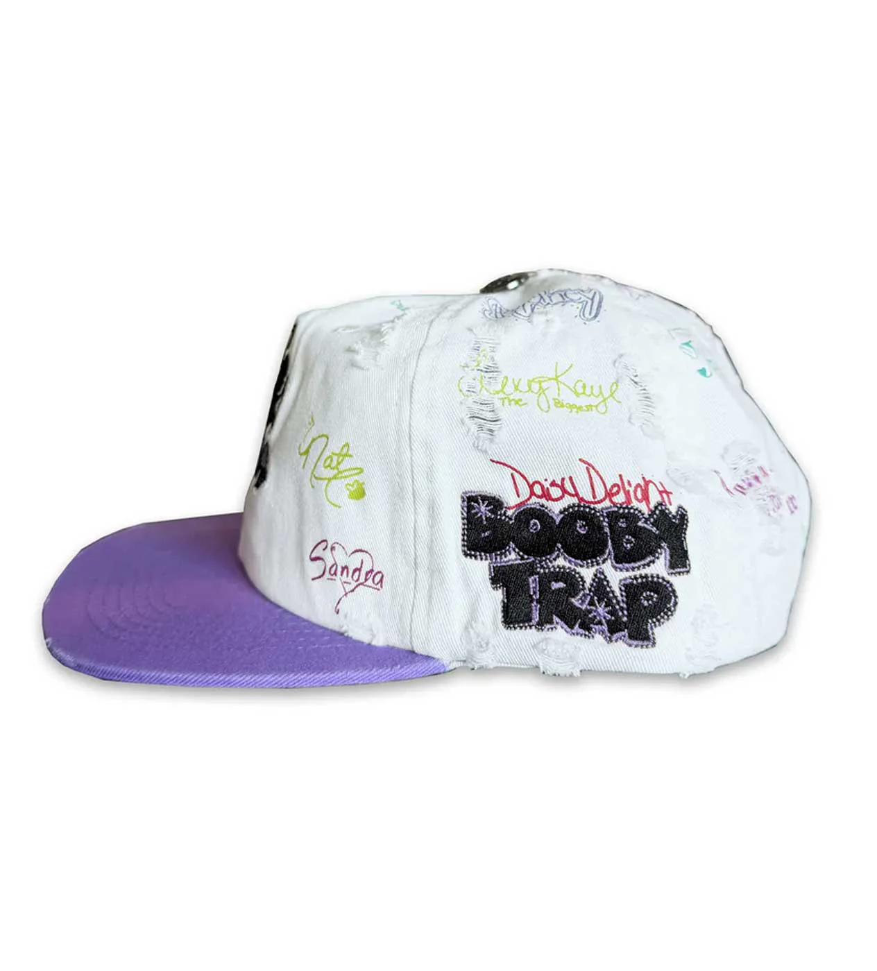 Triple Sevens Trap Logo Hat White - Image 2