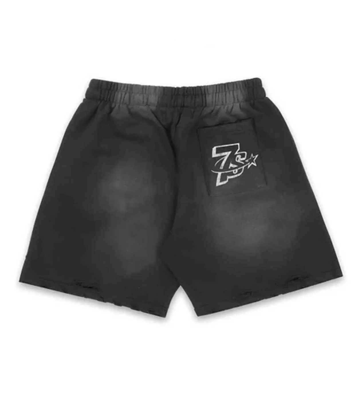 Triple Sevens Trap Logo Shorts Black - Image 2