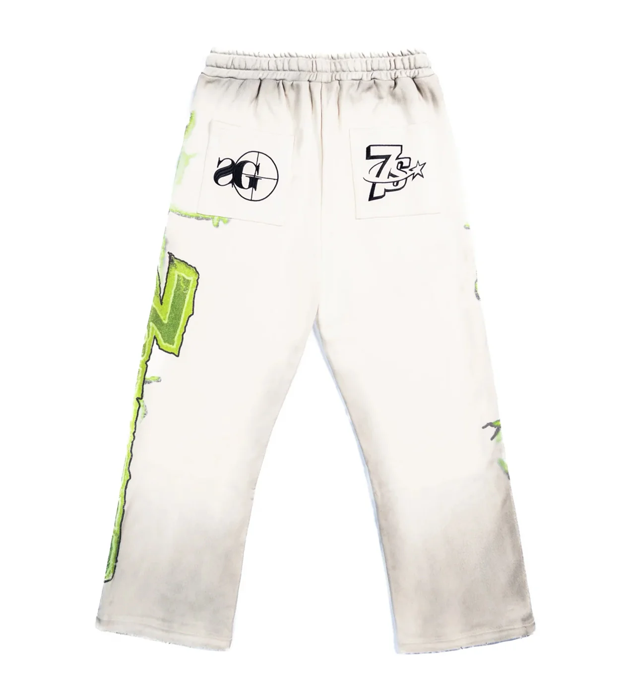 Triple Sevens x Sniper Gang Vulture Sweatpants Cream - Image 2