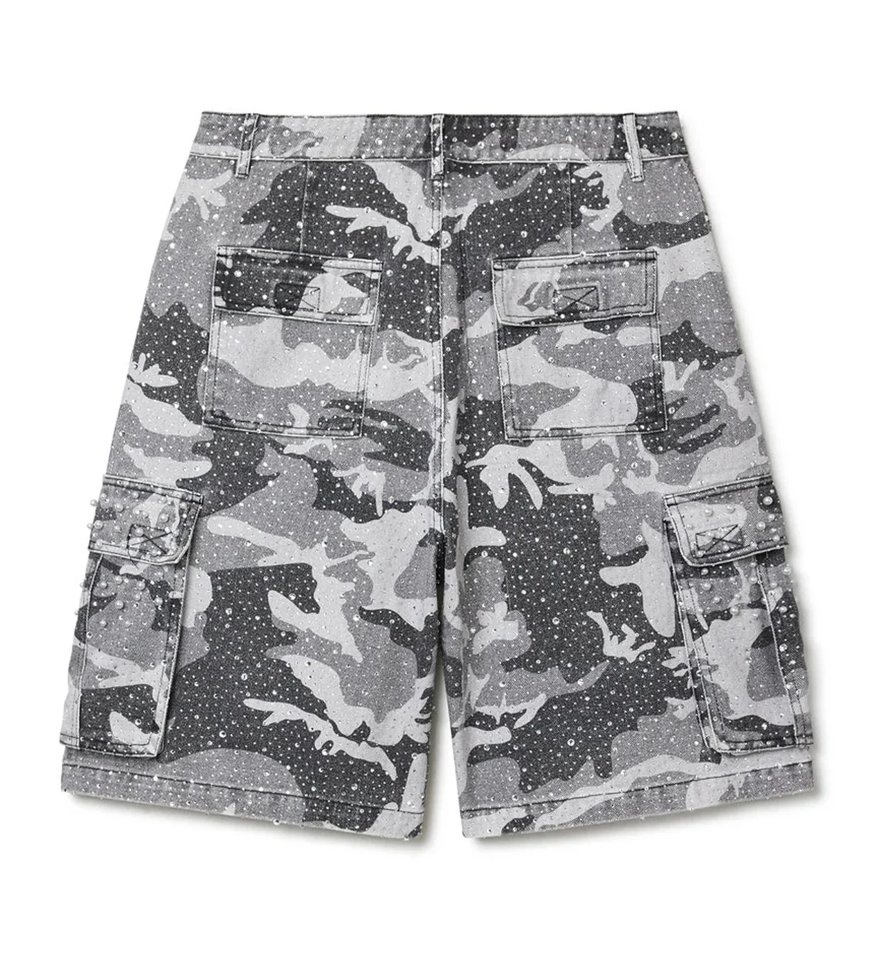 Vale Forever Winter Soulja Crystal Snow Camo Jean Jorts - Image 2
