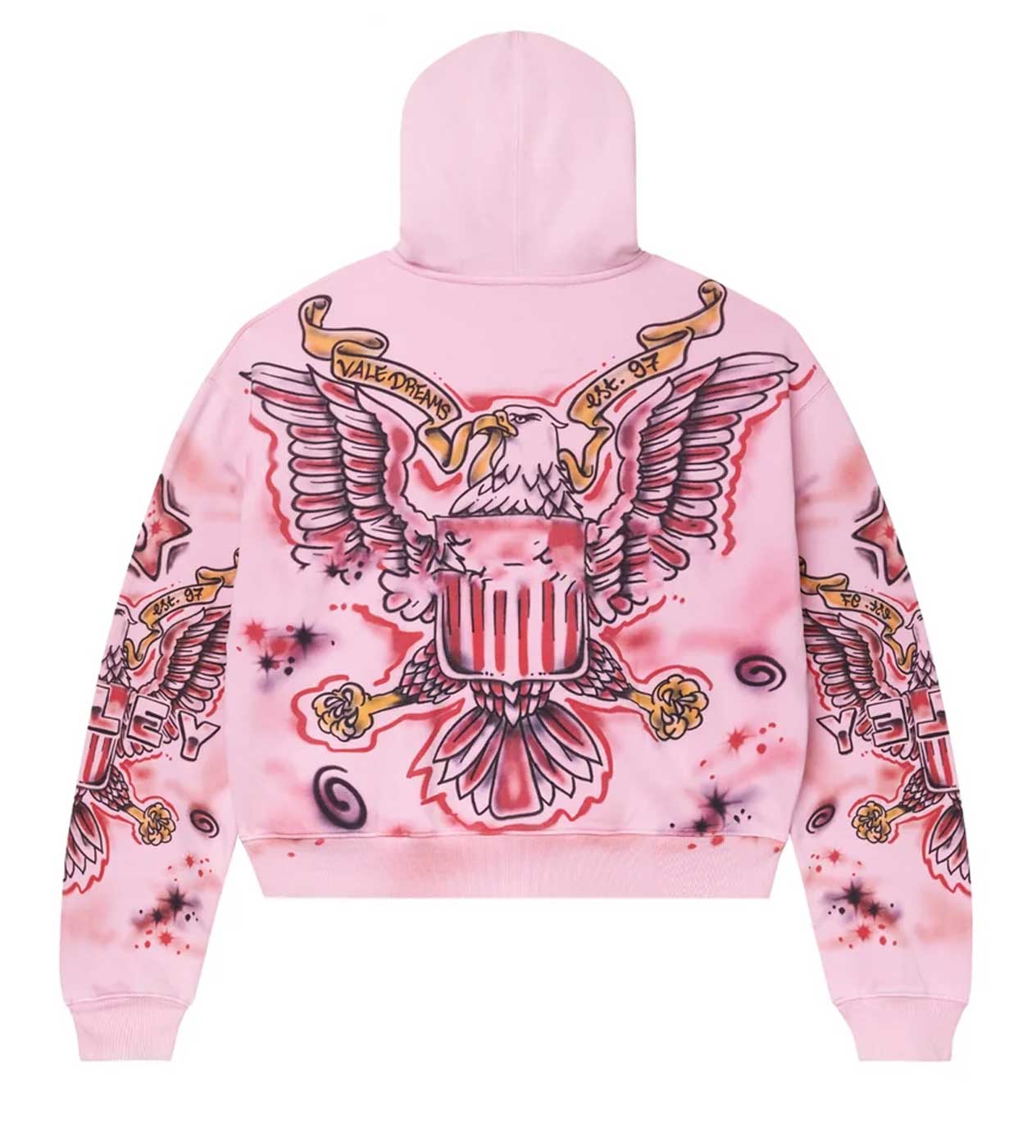 Vale Forever Flag Zip Up Hoodie Pink - Image 2