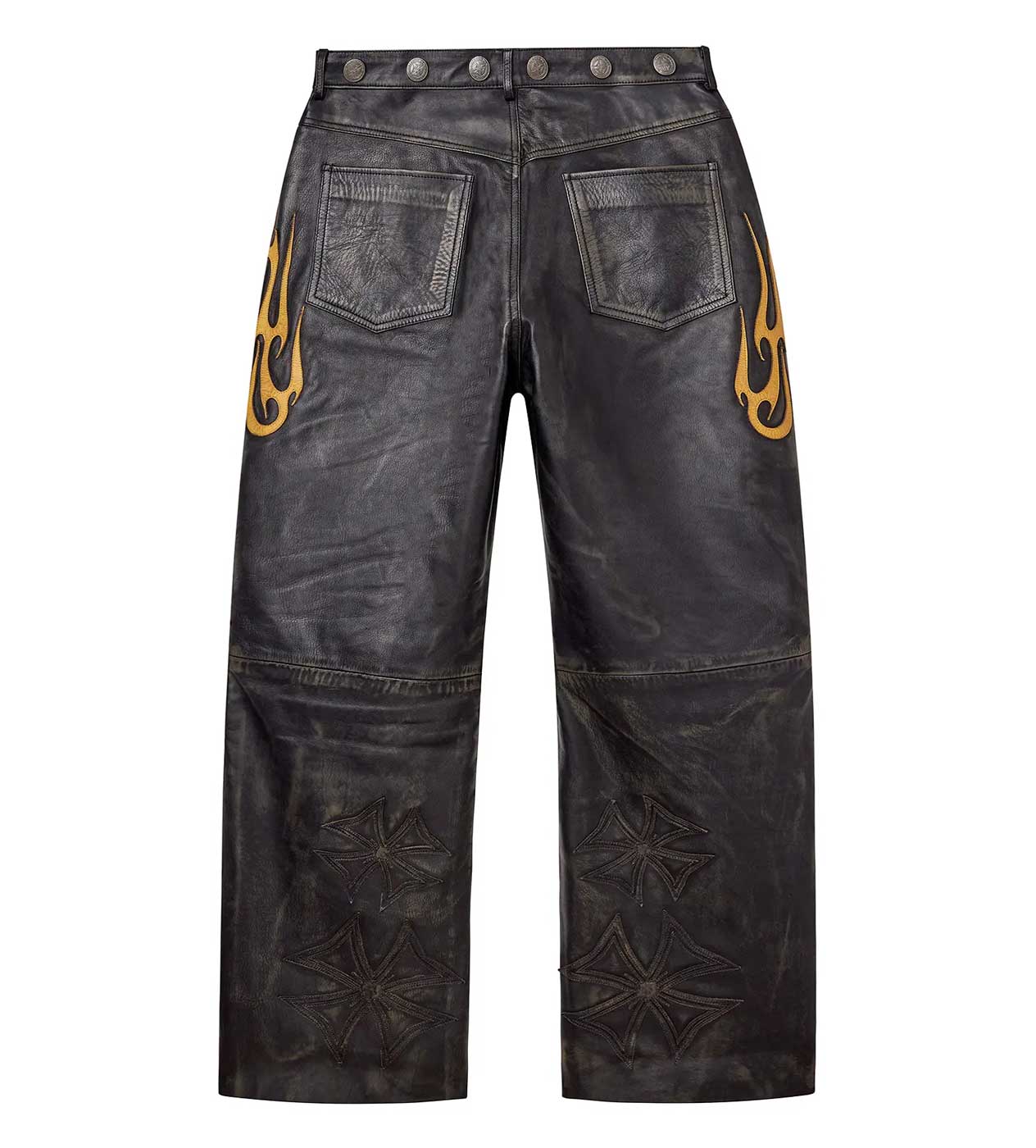 Vale Forever La Flare Leather Pants Black - Image 2