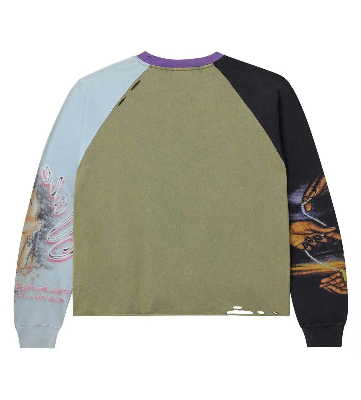 Vale Forever La Flor Chop n Screw L/S Tee Green - Image 2