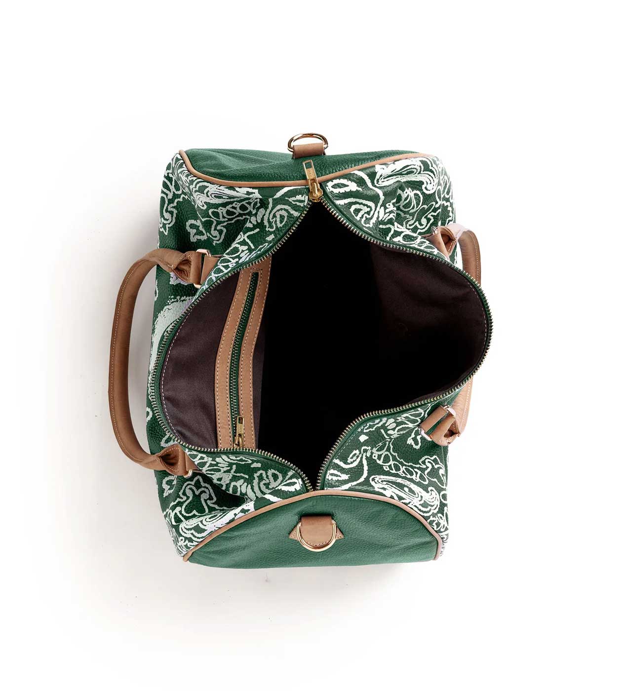Vale Forever Leather Duffle Bag Green - Image 4