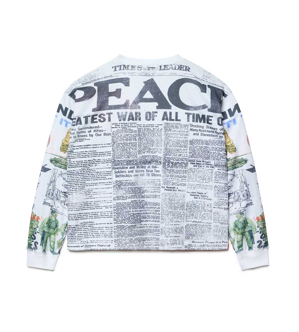 Vale Forever Peace Long Sleeve Tee White - Image 2