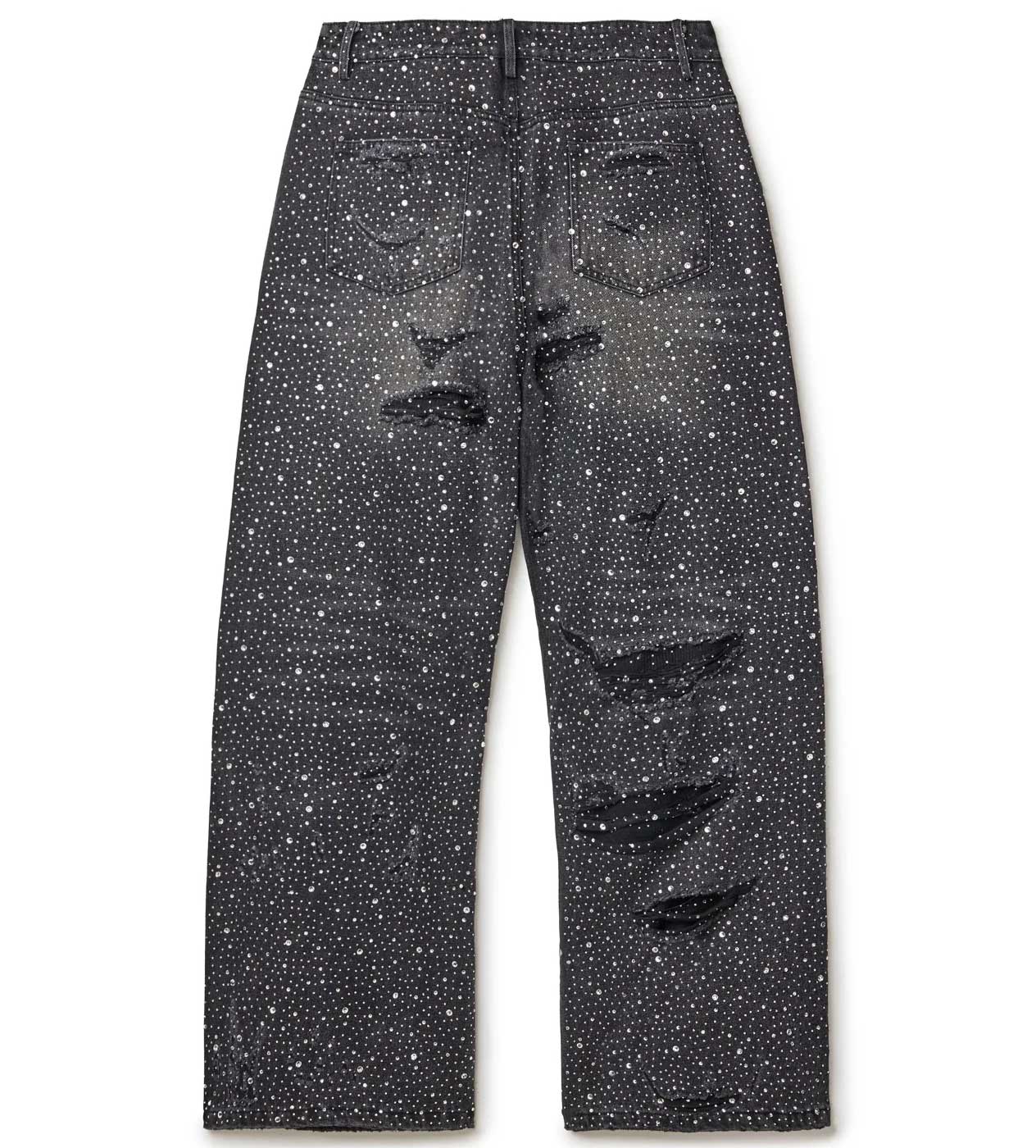 Vale Forever Rain Rhinestone Denim Jeans Black - Image 2