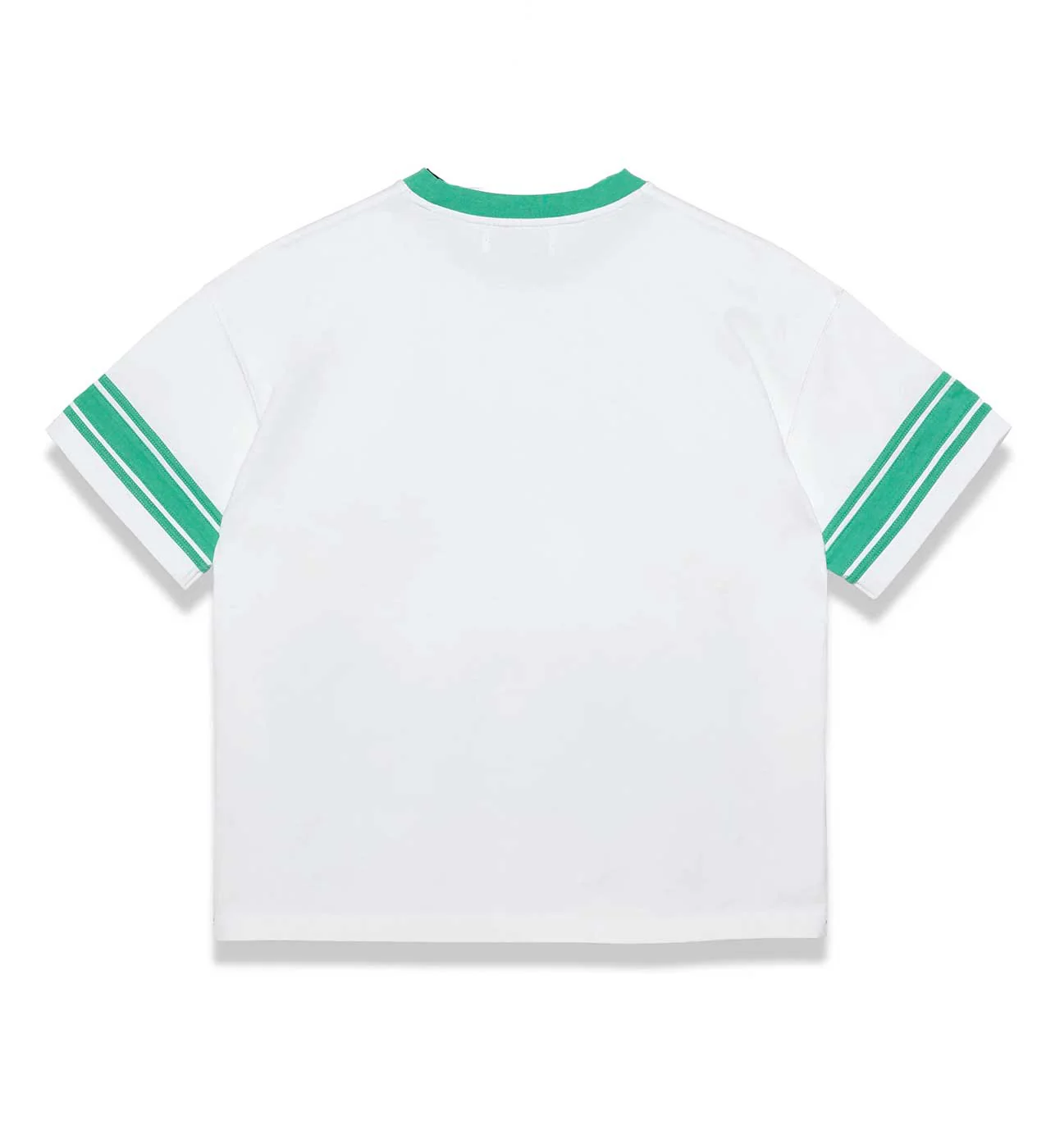 Vale Forever Tennis Court Ringer Tee White/Green - Image 2