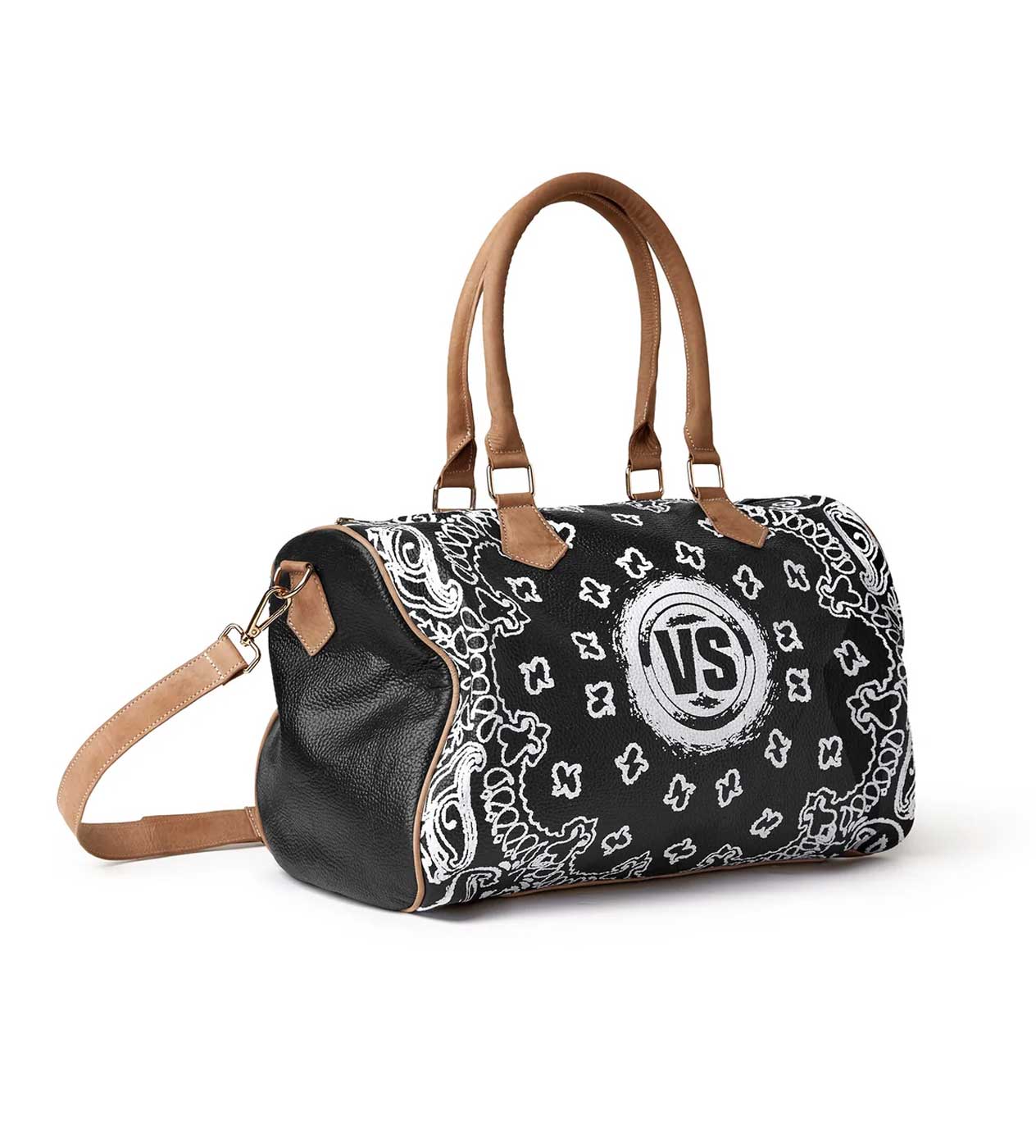 Vale Forever VS Leather Duffle Bag Black - Image 3