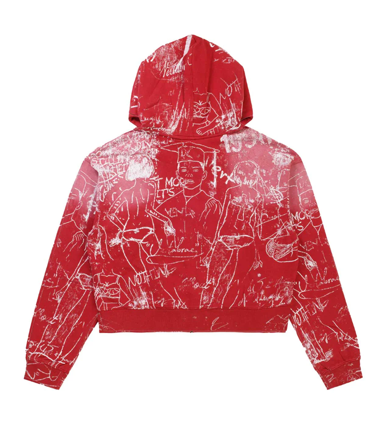 Vertabrae Silo Sketch Hoodie Red - Image 2