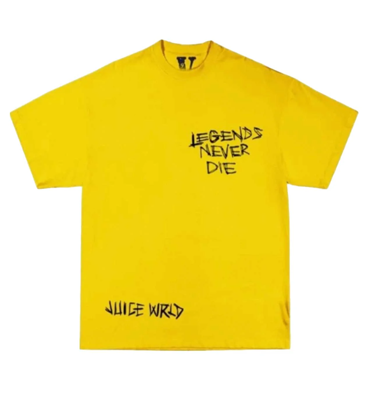Vlone Juice WRLD Inferno Yellow Tee - Image 2