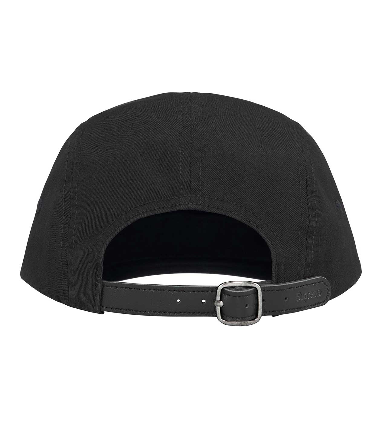 Supreme Washed Chino Twill Camp Cap Black - Image 2