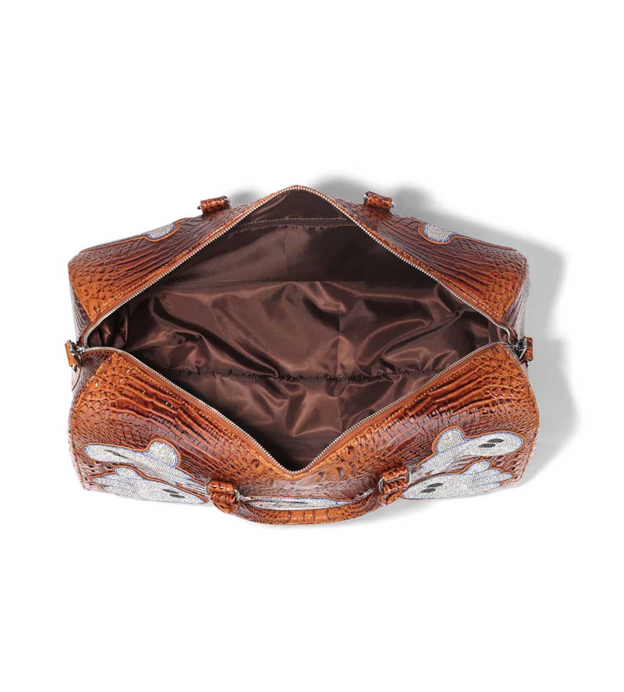 WNTD Alligator Ghost Gem Duffle Bag Silver - Image 2