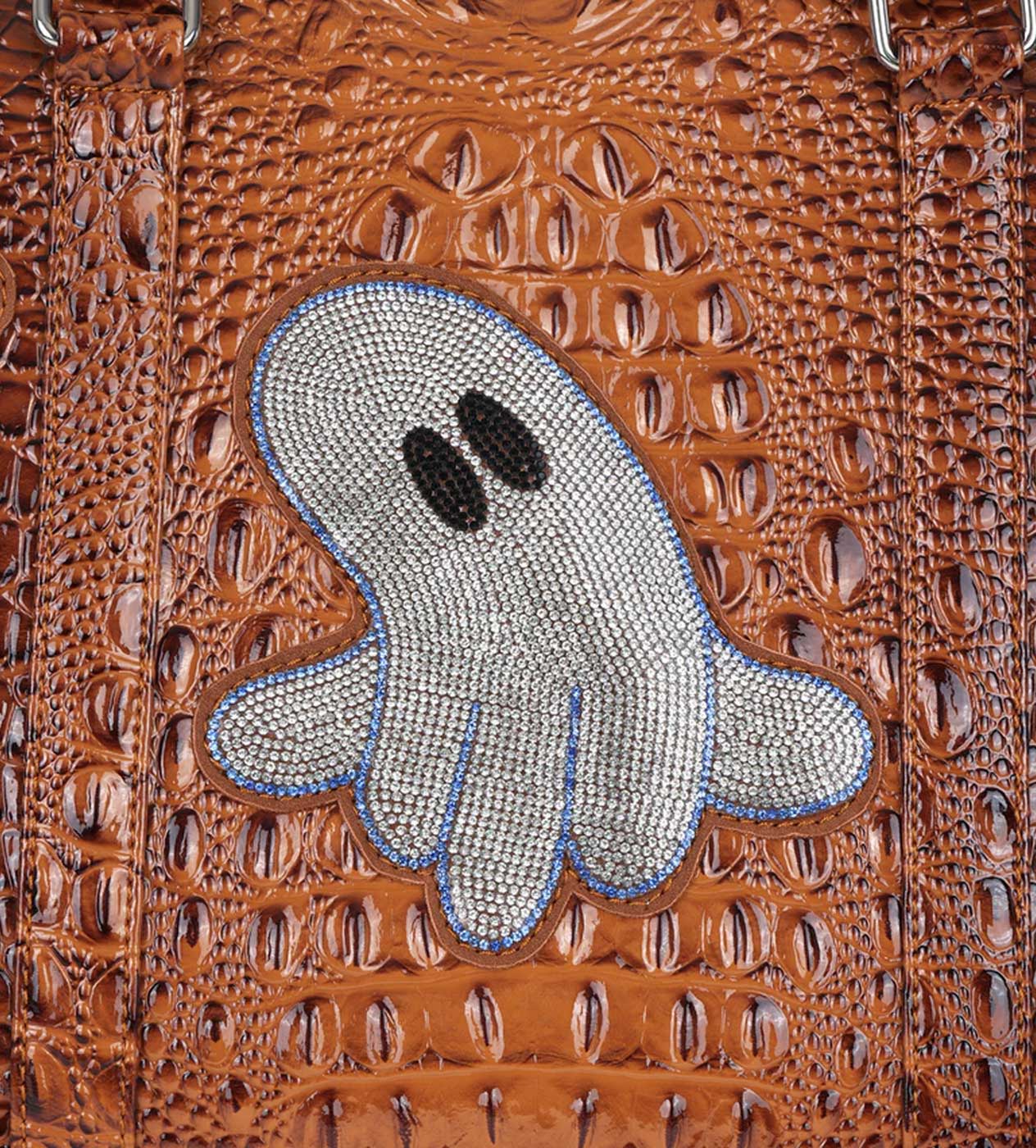 WNTD Alligator Ghost Gem Duffle Bag Silver - Image 4