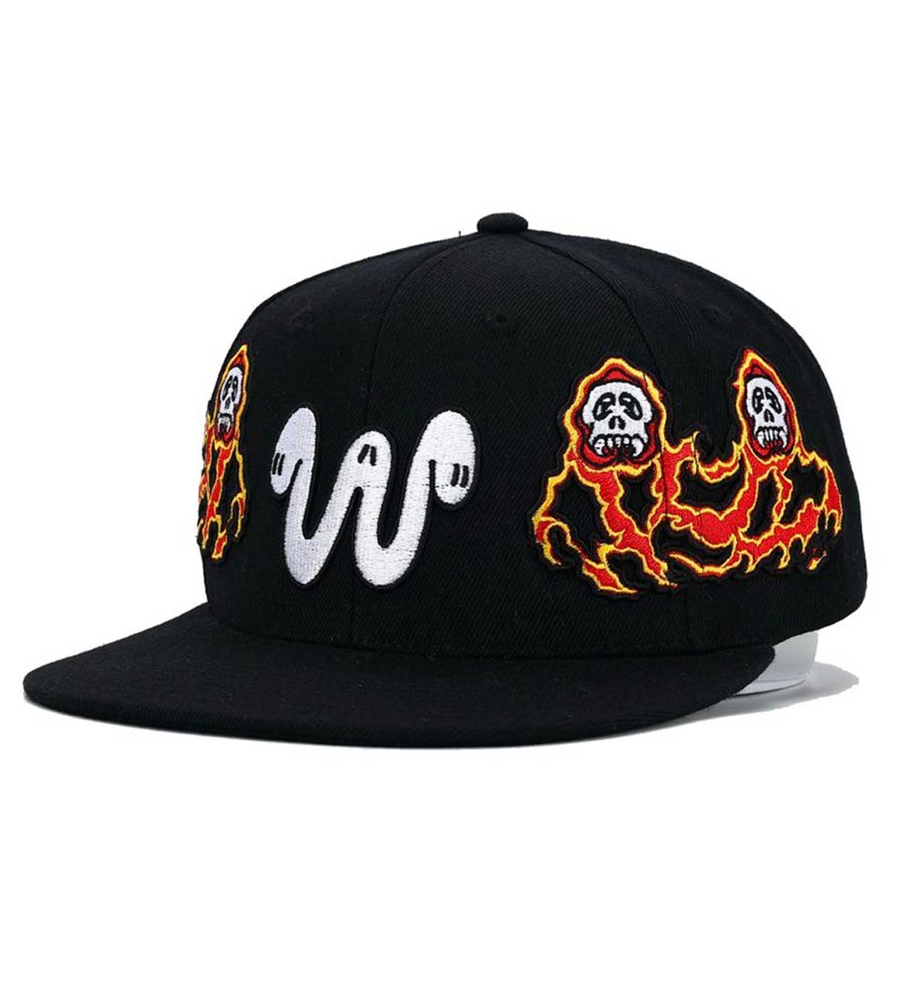 WNTD Twin Reaper Hat Black - Image 2